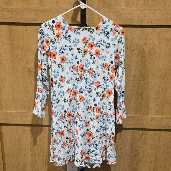 (J42) LOFT Sz 0,  Multicolor Floral Dress - Picture 1 of 5